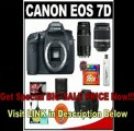 [BEST PRICE] Canon EOS 7D Digital SLR Camera Body   Canon 18-55mm IS Lens   Canon 75-300mm III Lens   16GB Card   Canon 2400 DSLR Gadget Bag Case   Accessory Kit