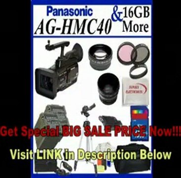 [SPECIAL DISCOUNT] Panasonic AG-HMC40 AVCCAM HD Camcorder + Best Value Lens Starter Package