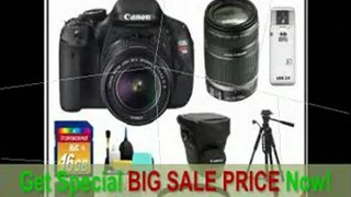 [BEST PRICE] Canon EOS Rebel T3i 18.0 MP Digital SLR Camera Body & EF-S 18-55mm IS II Lens with 55-250mm IS Lens + 16GB Card + Battery + Case + (2) Filters + Tripod + Cleaning Kit