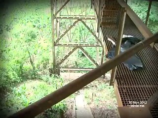 Puente sobre el río Chama en estado de abandono