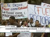 Estudiantes de Unexpo protestan para que se realicen elecciones internas