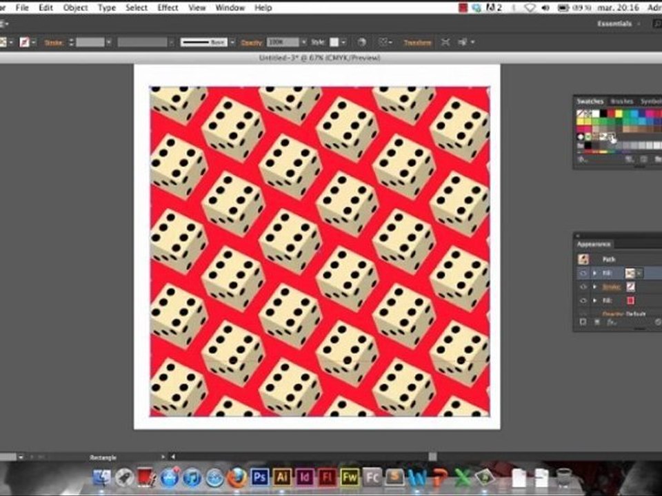 Créatiim - Utiliser l'outil motif sur Illustrator CS6