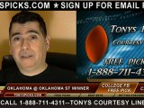 Oklahoma St Cowboys versus Oklahoma Sooners Pick Prediction NCAA College Football Odds Preview 11-24-2012