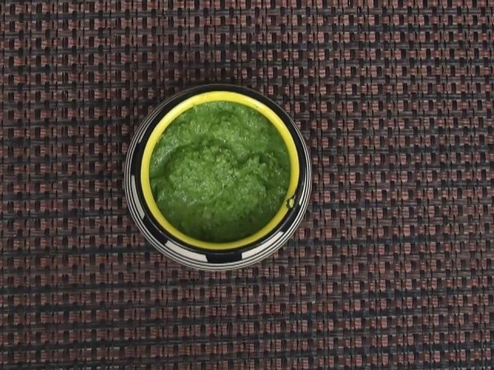 Coriander Mint Chutney - A Recipe By Ruchi Bhar...