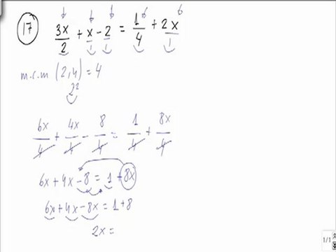 Problemas resueltos de ecuaciones de primer grado problema 6
