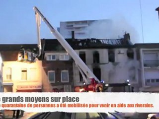 Maubeuge : spectaculaire incendie, plus d'une dizaine de personnes évacuées