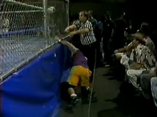 Triangle Tag Team Steel Cage Match- Public Enemy vs Badd Company vs Ian & Axl Rotten- NWA-ECW BLOODFEST, Day 2 02-10-1993