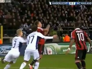Mexes Overhead Kick Goal (Ibrahimovic Style) Anderlecht 0 - 2 AC Milan
