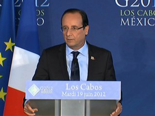 Conférence de presse à l'issue du Sommet du G20 de Los Cabos