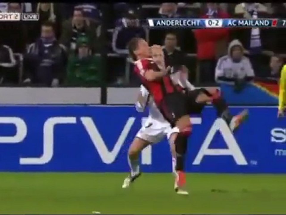 but retourné de mexes 21/11/2012 anderlecht milan ac champions league