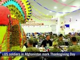 US soldiers in Afghanistan celebrate Thanksgiving