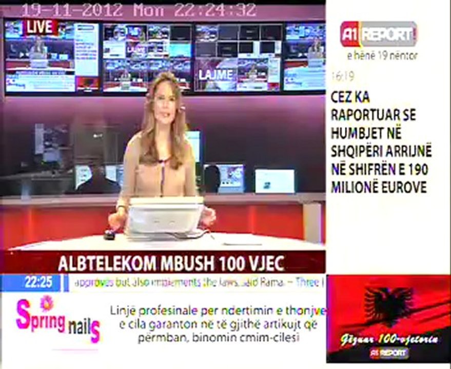 A1 100 Vjetori i Albtelekomit 19.11.2012 Kronika