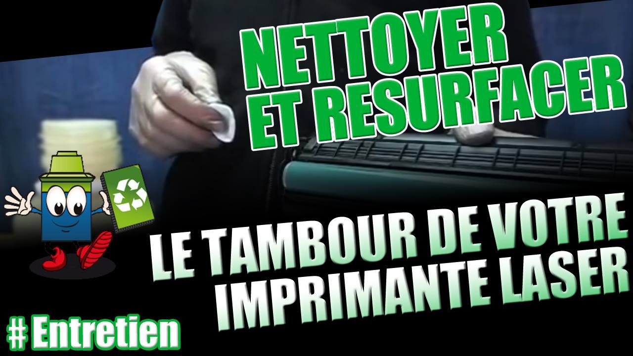 resurfaçage d'un tambour (drum) d'imprimante laser