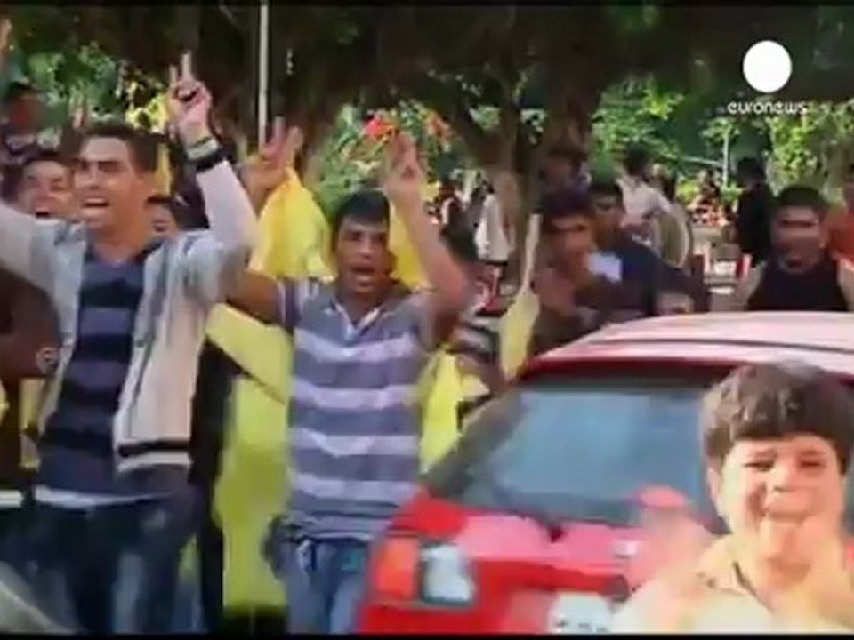 Gazans celebrate "victory" over Israel