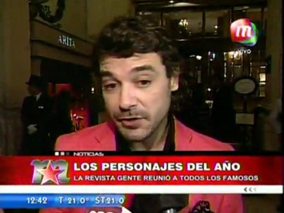 Pedro y Paula nota en MShow (personajes del año revista Gente) - 22 de Noviembre