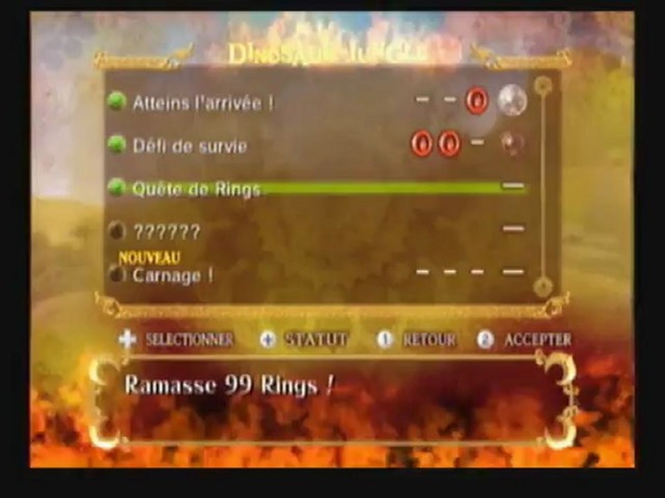 Walkthrough : Sonic and the secret rings-3/Dinosaur jungle