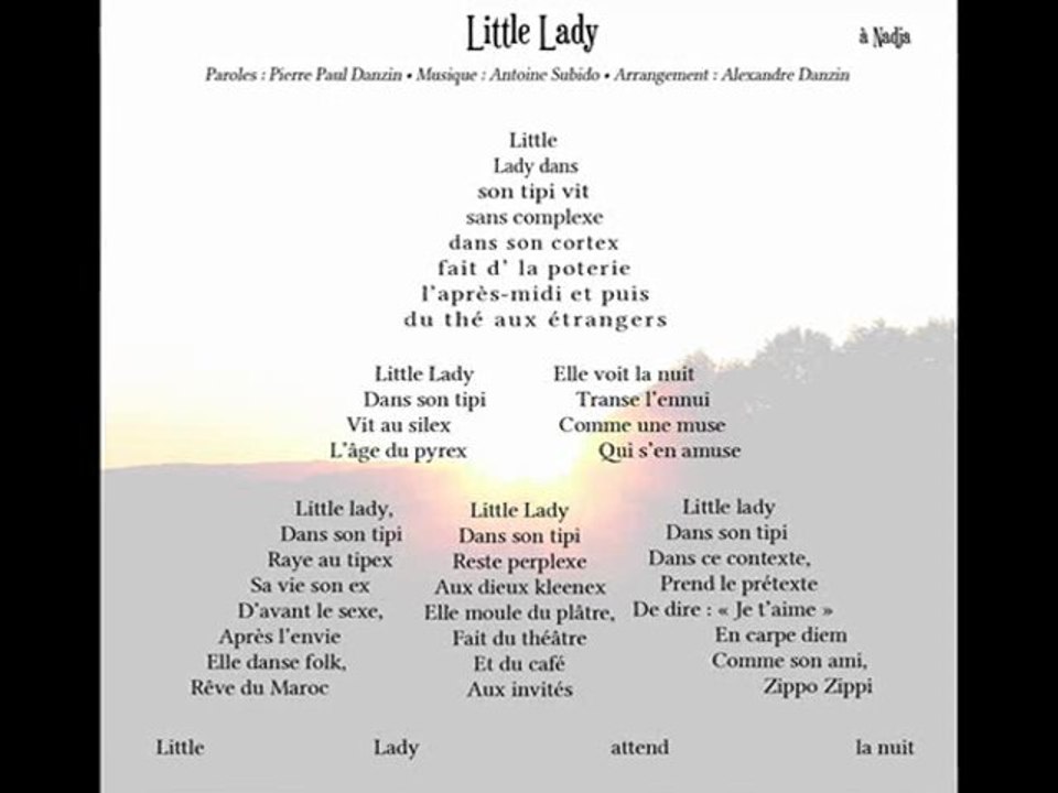 Pierre Paul Danzin - Little Lady - Les moineaux d'Egare