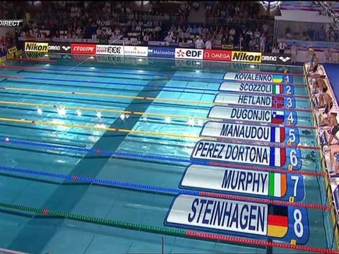 finale 50m brasse (H) F. Manaudou et Perez Dortona (ChE pb 2012)