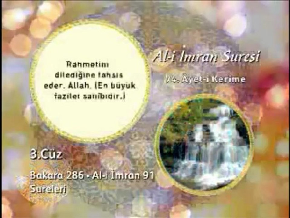 Ali İmran 74. Ayet-i Okunuşu ve Meali Okyay Derneği