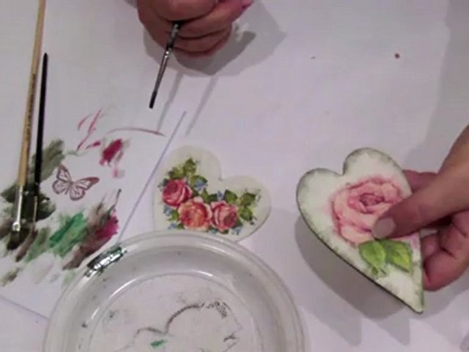 DECOUPAGE tutorial PROSTE SERDUSZKA