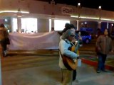 Trovador Angelo dedica esta cancion al pueblo Palestino  Mitin palestina libre Mexicali