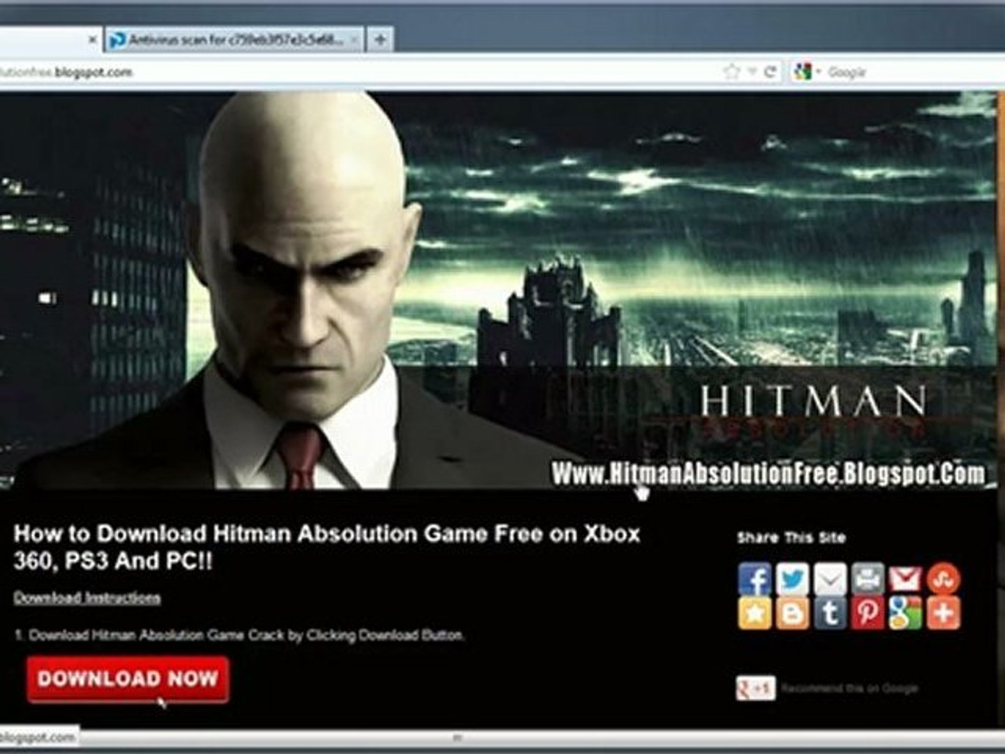 How to Install Hitman Absolution Game Free on Xbox 360 PS3 And PC - video  Dailymotion