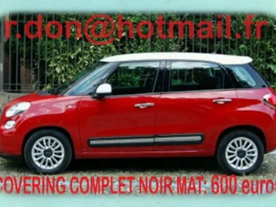 Fiat 500 L, Fiat 500 L, essai video Fiat 500 L, covering Fiat 500 L, Fiat 500 L noir mat