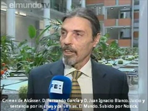 Crimen de Alcásser. El Mundo. Fernando García y Juan Ignacio Blanco. Juicio y sentencia por injurias y calumnias.