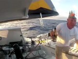 Mike Golding's 22nd crossing of the Equator