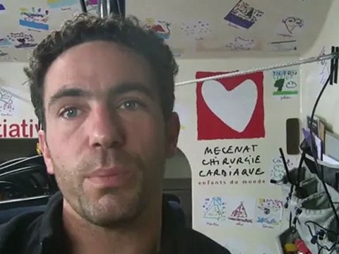 Tanguy de Lamotte et Jo-Wilfried Tsonga en direct du Vendée Globe pour soutenir Initiatives-Coeur