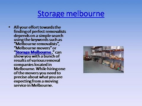 Storage Melbourne for Safe and secure moving