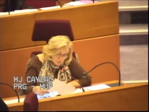 Région IDF - Intervention de Marie-José Cayzac (MUP) sur le Projet Régional de Santé