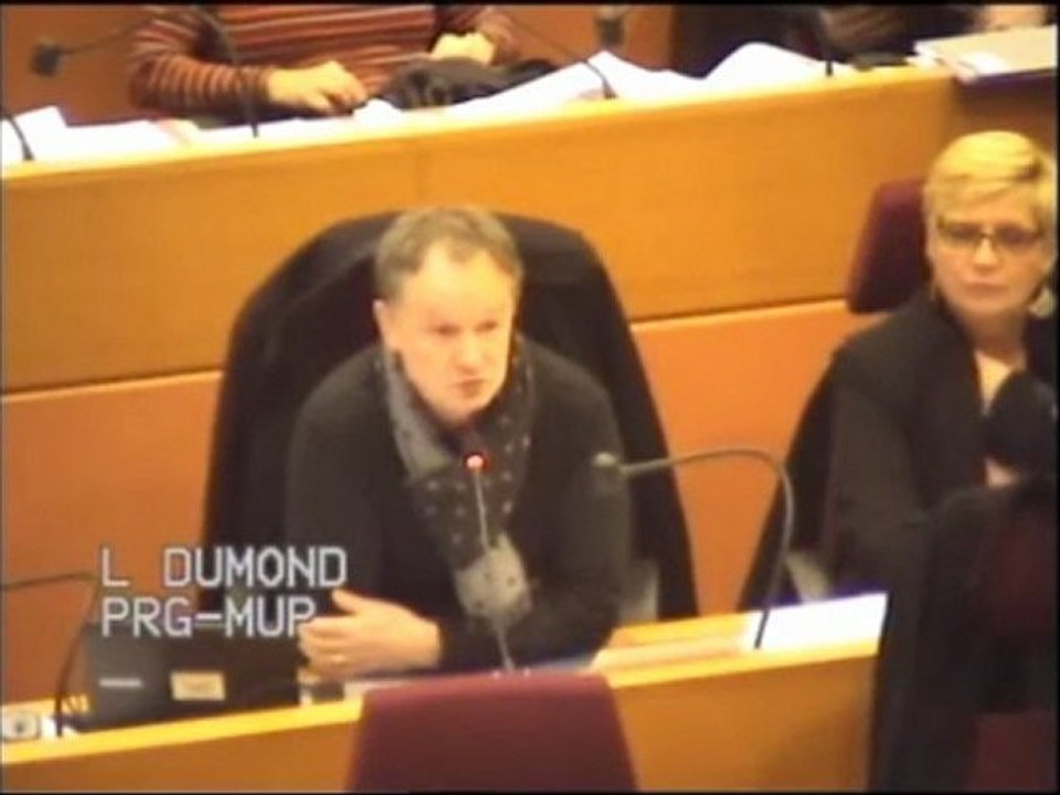 Région IDF - Intervention de Laurent DUMOND (MUP) sur la convention Etat /Région relative au financement des commissariats