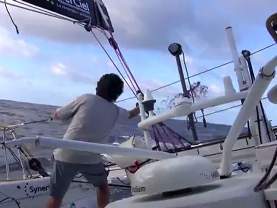 L'offrande de Jean Le Cam à Neptune