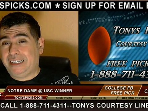 Notre Dame Fighting Irish versus USC Trojans Pick Prediction NCAA College Football Odds Preview 11-24-2012