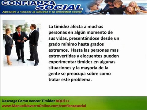 Como Vencer Timidez: La timidez afecta en algún momento de tu vida