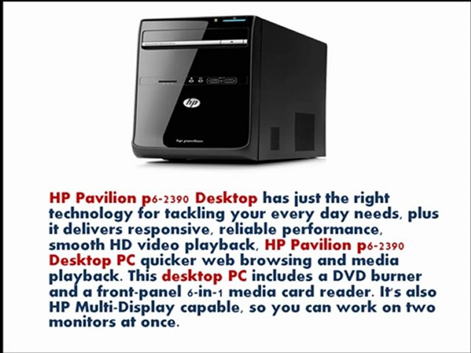 HP Pavilion P6-2390 Desktop review | HP Pavilion P6