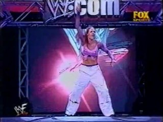 debra backstage interview and lita entrance Raw.Is.War.10.08.01.