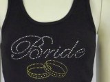 rhinestone bride tank top tee shirt RhinestoneBrideShirt.com