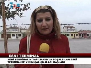 ZİLE ESKİ TERMİNALDE YIKIM ÇALIŞMASI  BAŞLADI