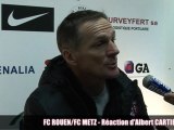 J15 FC ROUEN - FC METZ - Réaction d'Albert CARTIER