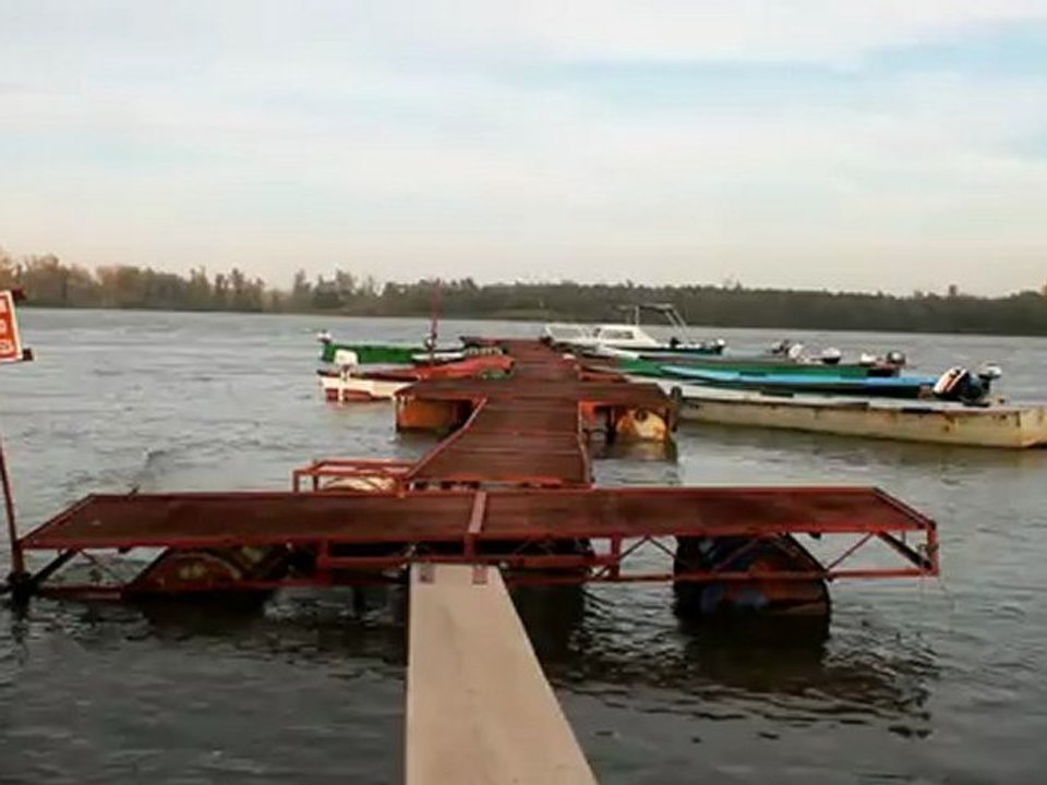 Pontoon for docking boats - Free HD stock footage