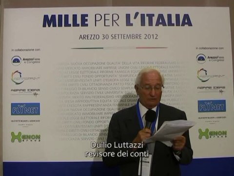 Arezzo - Mille per l'Italia - Duilio Luttazzi (30.09.12)