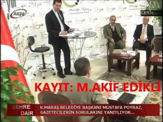 Mustafa POYRAZ Şehre Dair AKSU TV Programı 19 Kasım 2012 8. BÖLÜM