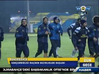 23 Kasım 2012 Fenerbahçe Gençlerbirliği Maçı Hazırlıklarına Başladı