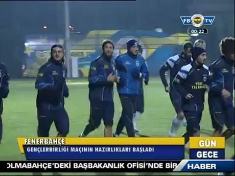 23 Kasım 2012 Fenerbahçe Gençlerbirliği Maçı Hazırlıklarına Başladı