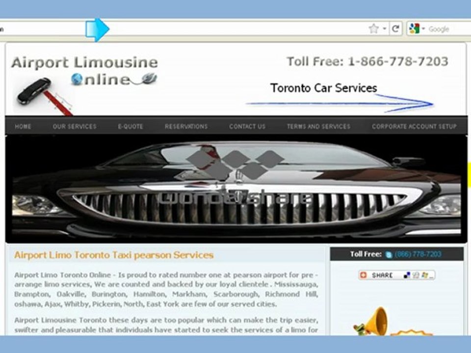 Toronto Airport limo|Toronto car service