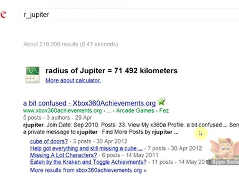 Google Search Tip 29 - Radius of Planets