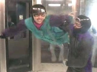 Traci Flies in the Wind Tunnel