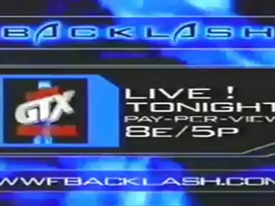 WWF Backlash 2001 Matchcard